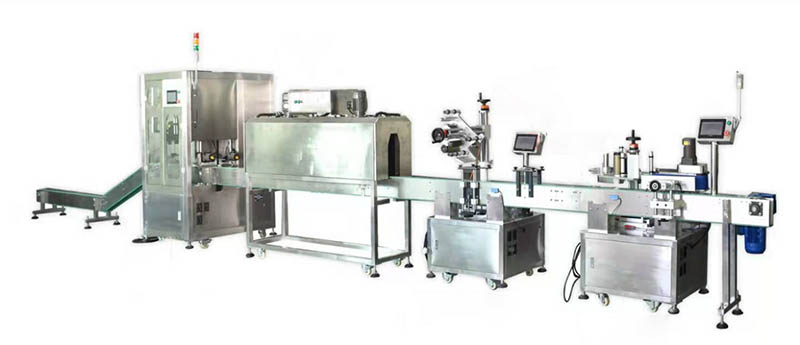 Sleeve Shrink Labeling Production Line For Sewing Thread
