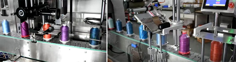 Sleeve Shrink Labeling Production Line For Sewing Thread