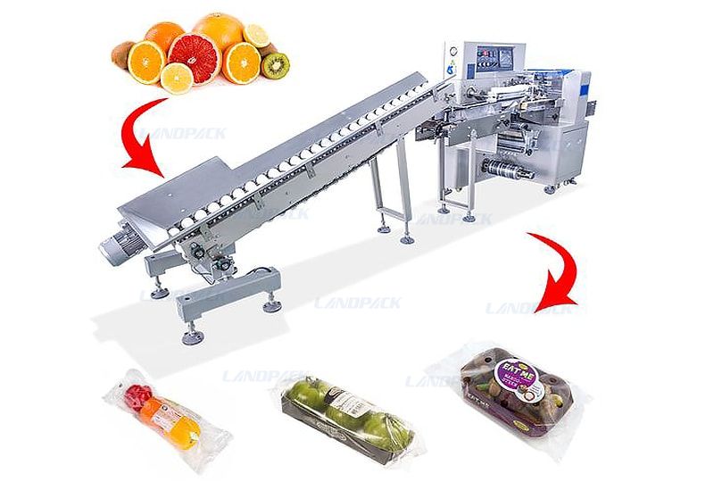 Spherical Fruit And Vegetable Flow Packing Machine LP - 350G