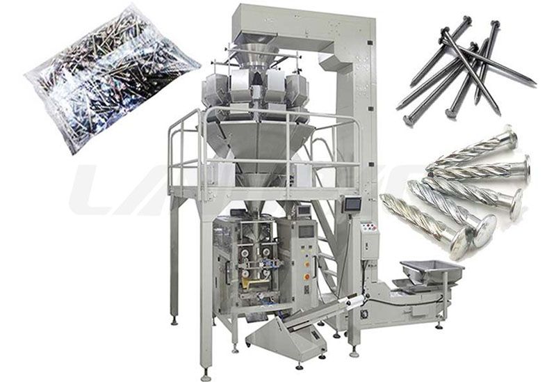 Automatic Hardware/ Fastener/ Nail Packaging Machine With Multihead Weigher