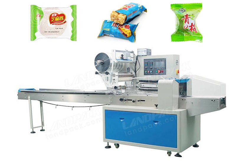 Horizontal Biscuit Flow Wrap Machine Without Tray