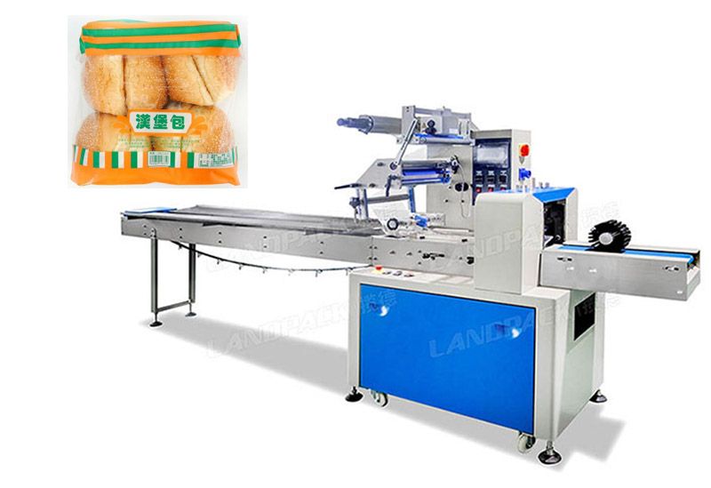 Automatic Bread Horizontal Packing Machine With Tray
