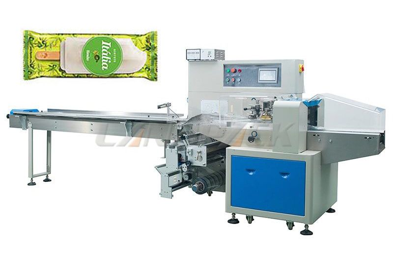 Automatic Ice Lolly Flow Wrapping Packaging Machinery