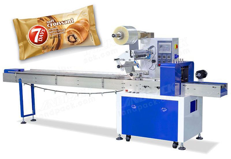 Automatic Bread Flow Packing Machines With Double Frequency Conversion