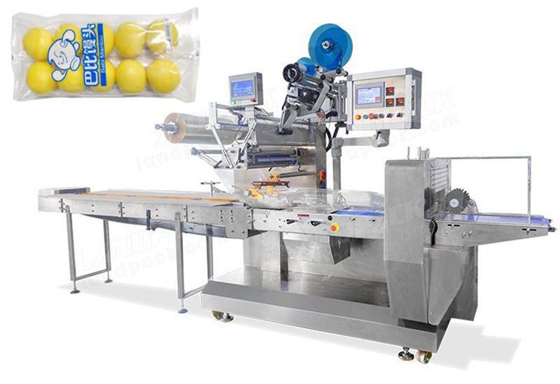 Multiple Bun Packaging Machine With Labeling Device