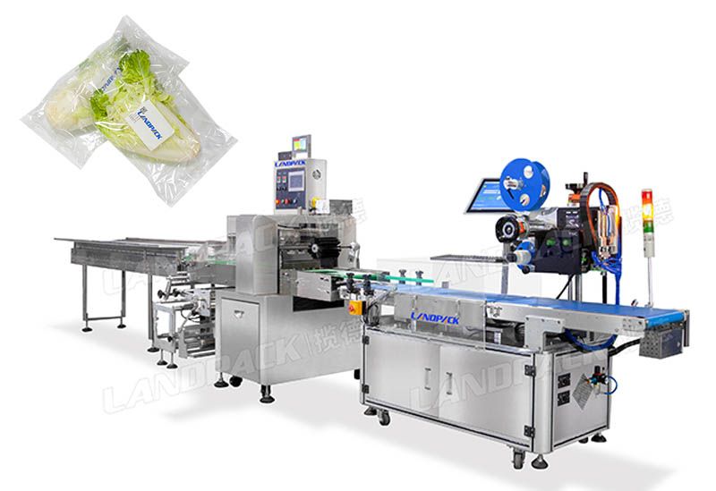 Multi-function Vegetable Flow Wrap Packing Machine