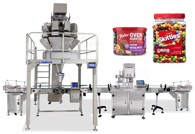 Automatic Bottles Candy Weighing and Filling Machine
