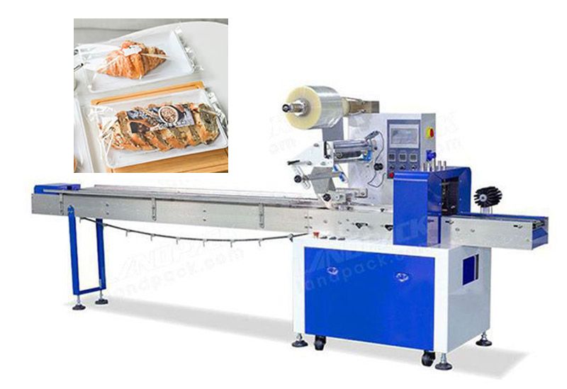 Automatic Bread Tray Flow Packing Machine