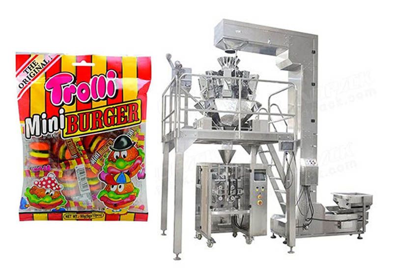 Small Bun Snack Packing Machine With Multi-Head Scale