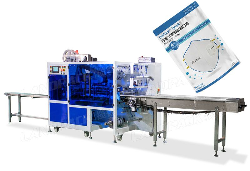 Automatic N95 Mask Four-Side Seal Packing Machine With Double-Lane
