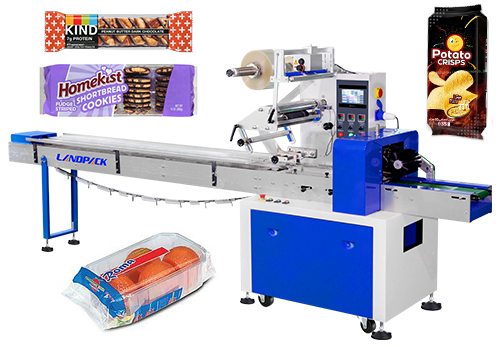 horizontal flow wrap machine