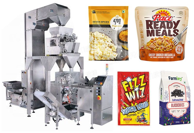 Low Cost Mini Standing Pouch Doypack Packaging Machine With Linear Weigher