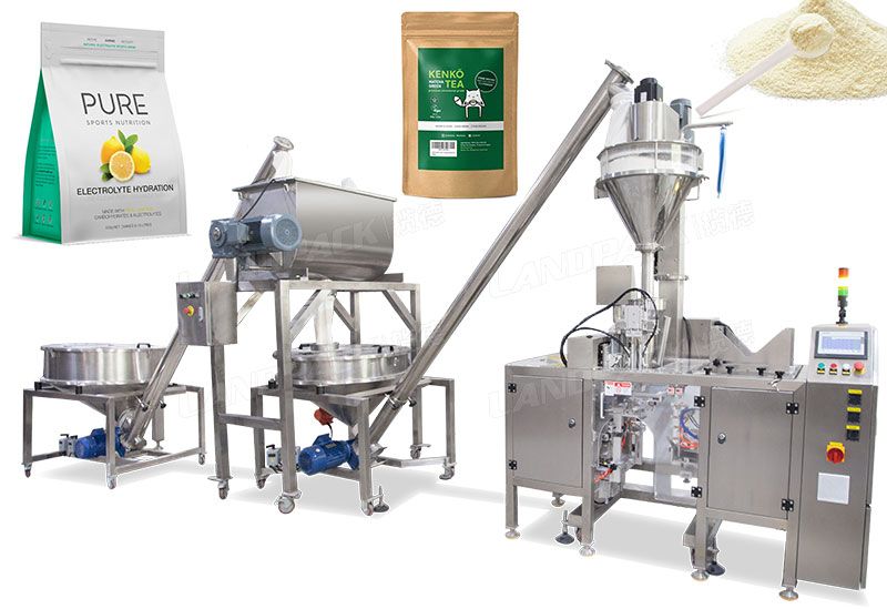 Zipper Pouch Packaging Machine For Mixed Powder