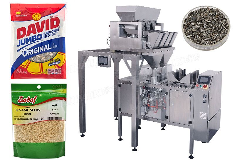 Mini Doypack Packaging Machine With Smart Four Head Linear Weigher