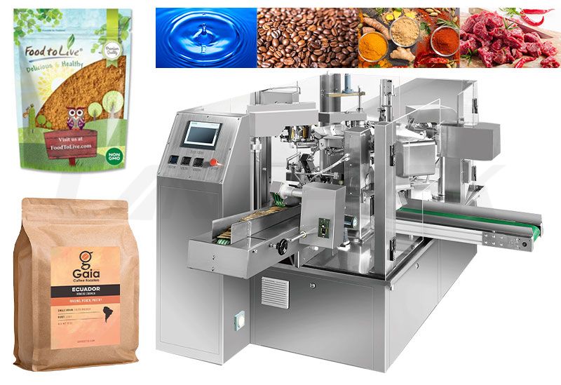 Multi-function Automatic Premade Pouch Rotary Packing Machine