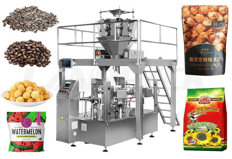 Automatic Grain Pre-made Pouch Filling And Sealing Machine