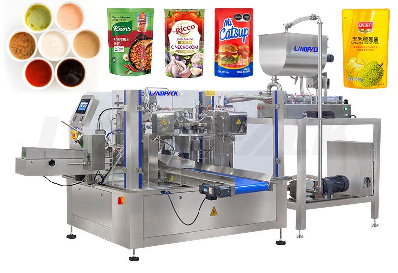 Automatic Liquid Rotary Pouch Doypack Filling And Sealing Machine