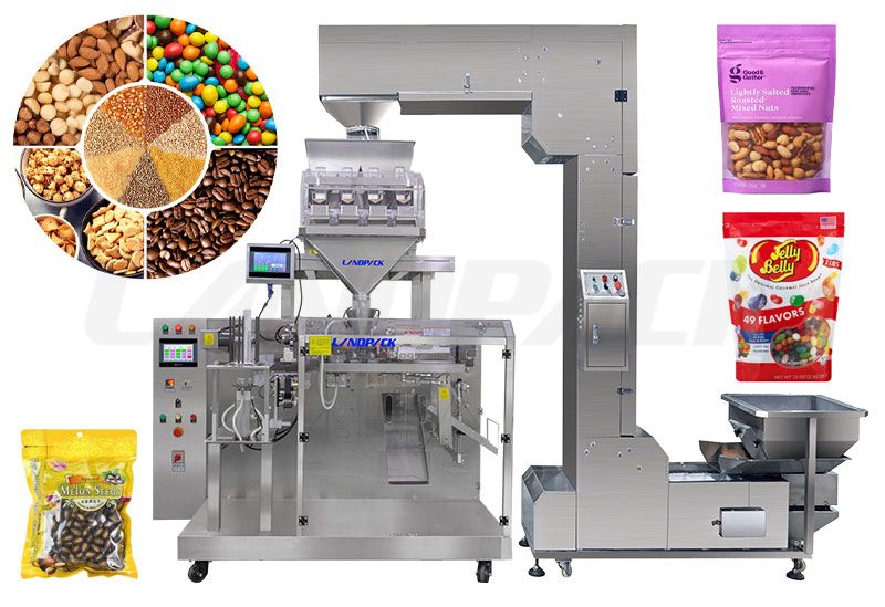 Automatic Granules Horizontal Pouch Sealing Machine With Linear Weigher