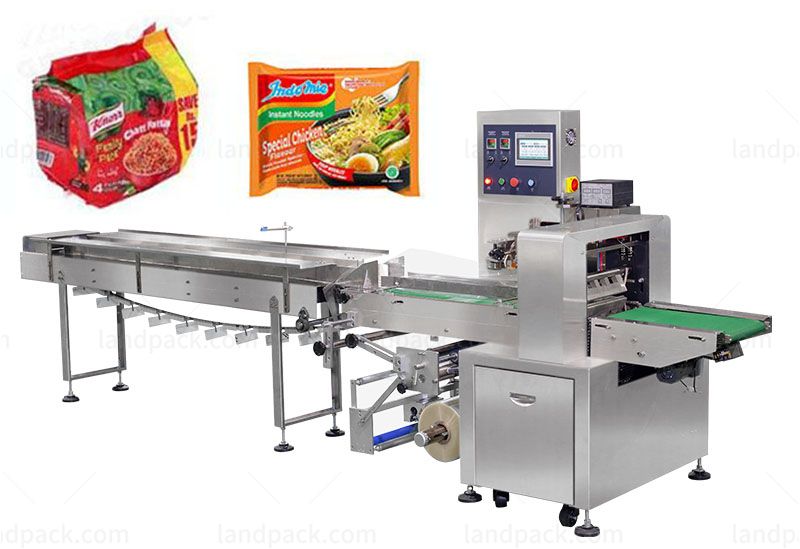 Automatic Noodles Flow Food Packing Machine With Tray