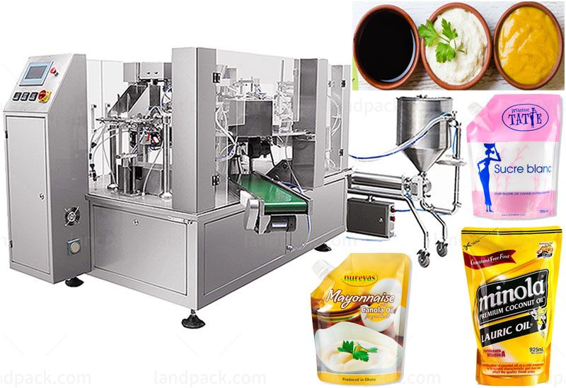 Automatic Spout Pouch Filling Machine (8 Working Stations)