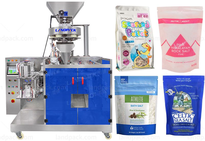 Automatic Stand-Up Zipper Pouch Packing Machine With Rotating Measuring Cup