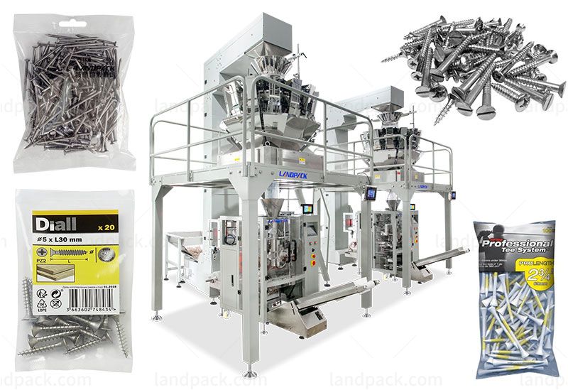 Automatic Fastener/ Hardware Packing Machine With Multihead Weigher