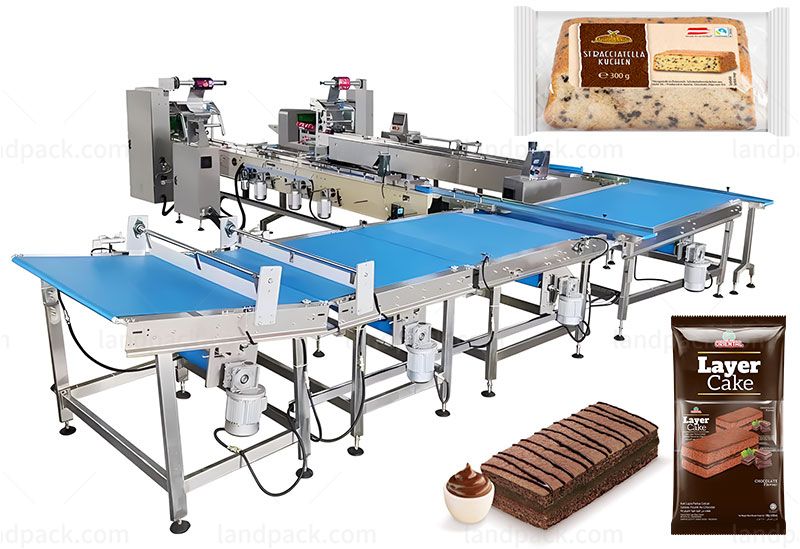 Full Servo High Speed Biscuits Flow Packing Machine Feed Packaging Line