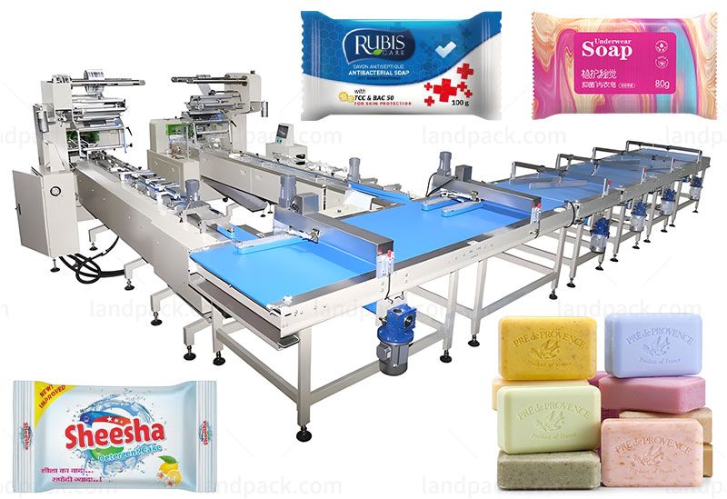 Fully Automatic Detergent Soap Feeding Packing Line Detergent Soap Wrapping Machine