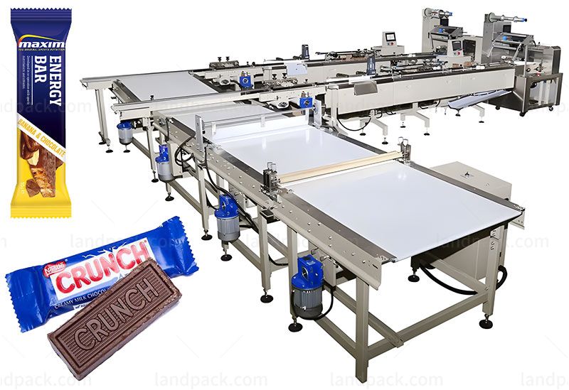 Horizontal Automatic Milk Chocolate Bar Feeding Packing Line Wrapping Machine