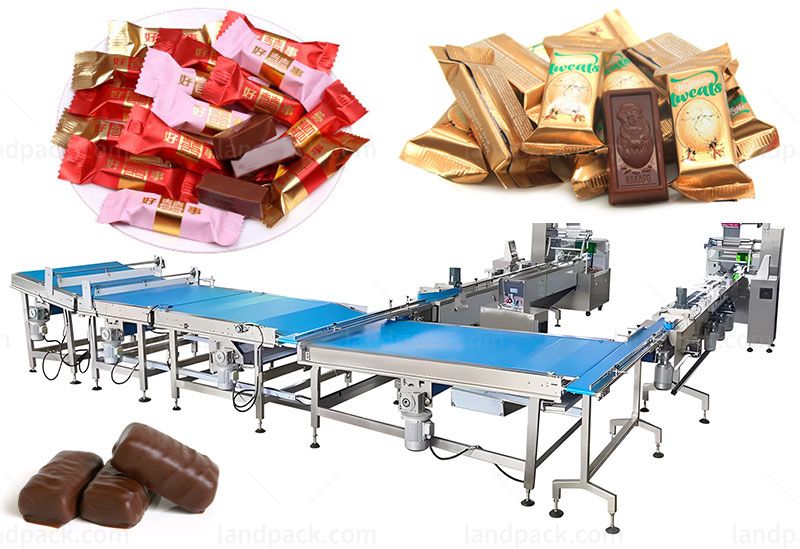 Fully Automatic Sweet Gummy Candy Feeding And Packing Machine Line System