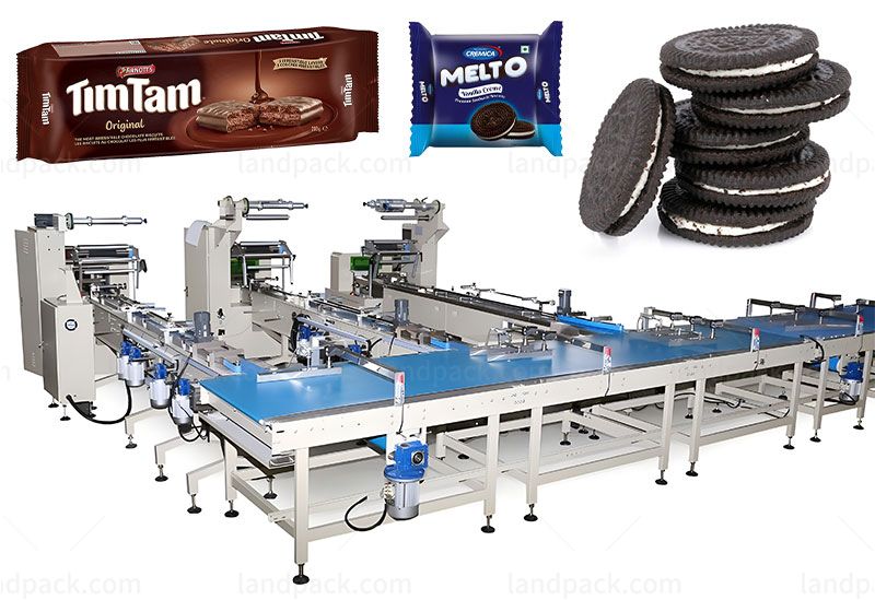 Automatic Biscuit Feeding Packing Line Horizontal Packaging Machine