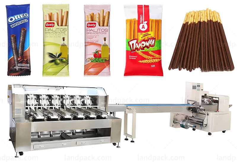 Automatic Stick Biscuits Counting Packing Machine Line