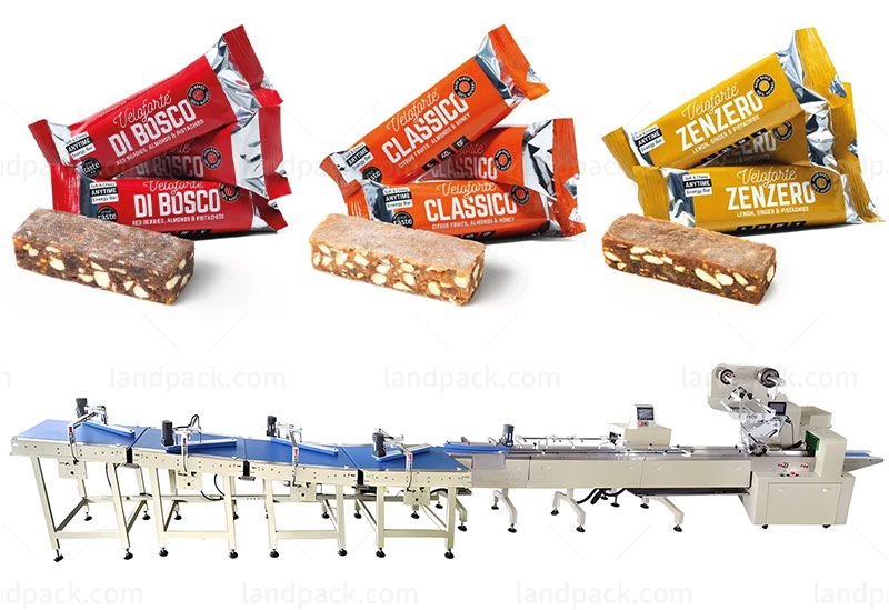 Automatic Candy Toffee Caramel Flow Feeding System Packing Machine Line