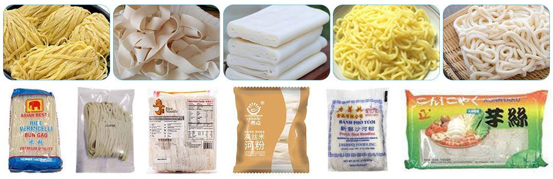 Handmade Steamed Rice Roll Pillow Packaging Machine With Finished Product Conveyor