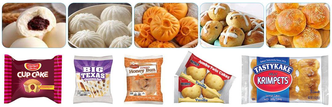 Small Bun/ Cake Pouch Horizontal Packing Machine