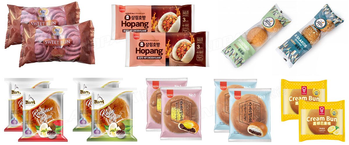 Automatic Healthy Oat Bar Bun Bread Bicuit Package Machine Line