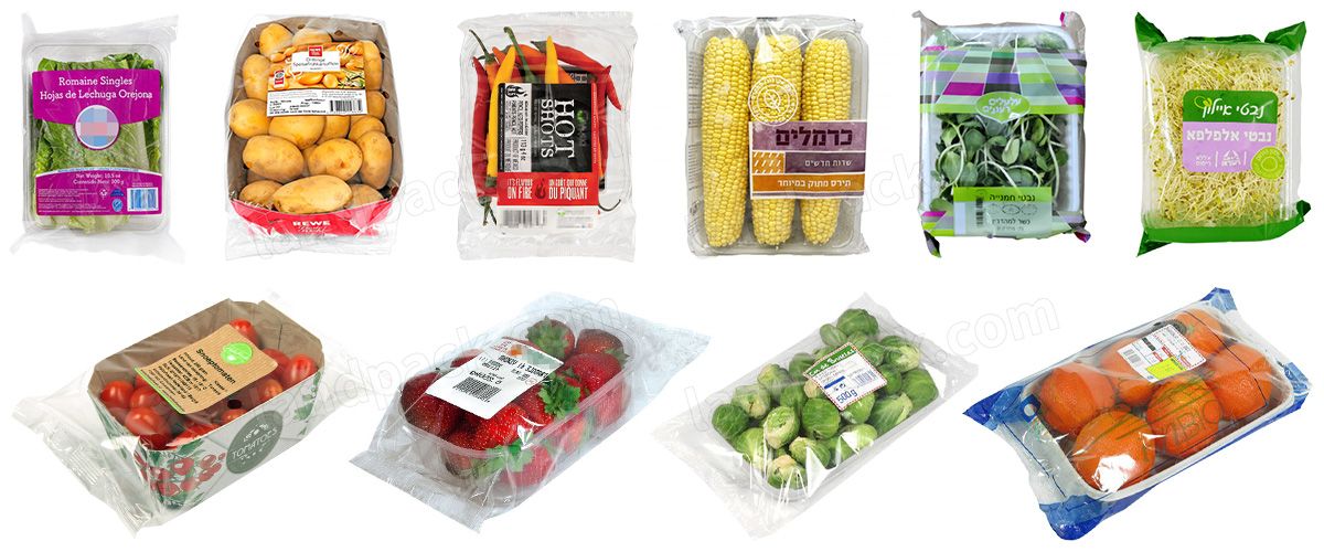 Vegetable Fruit Packing Machine | Pepper In Tray Flow Wrapping Machine