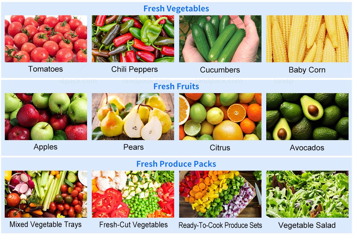 Vegetable Fruit Packing Machine | Pepper In Tray Flow Wrapping Machine